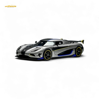 Guo Ji Agera RS Matte Silver Gray 1:64