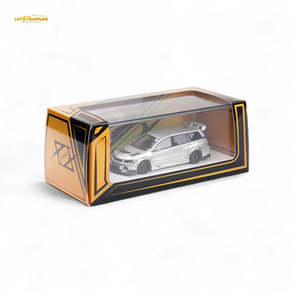 Error404 Mitsubishi Lancer EVO 9 IX Wagon - Glossy Silver 1:64