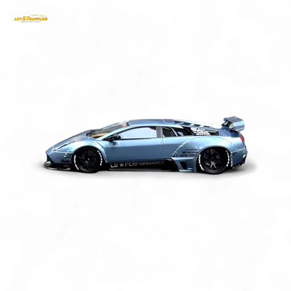404ERROR Lamborghini Murcielago LBWK Ice Blue Low Spoiler 1:64