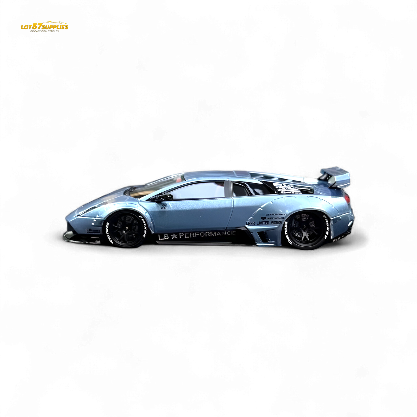 Error404 Lamborghini Murcielago LBWK - Ice Blue Low Tail 1:64