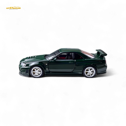 PGM Nissan GTR R34 Z-TUNE - British Green 1:64 Ordinary