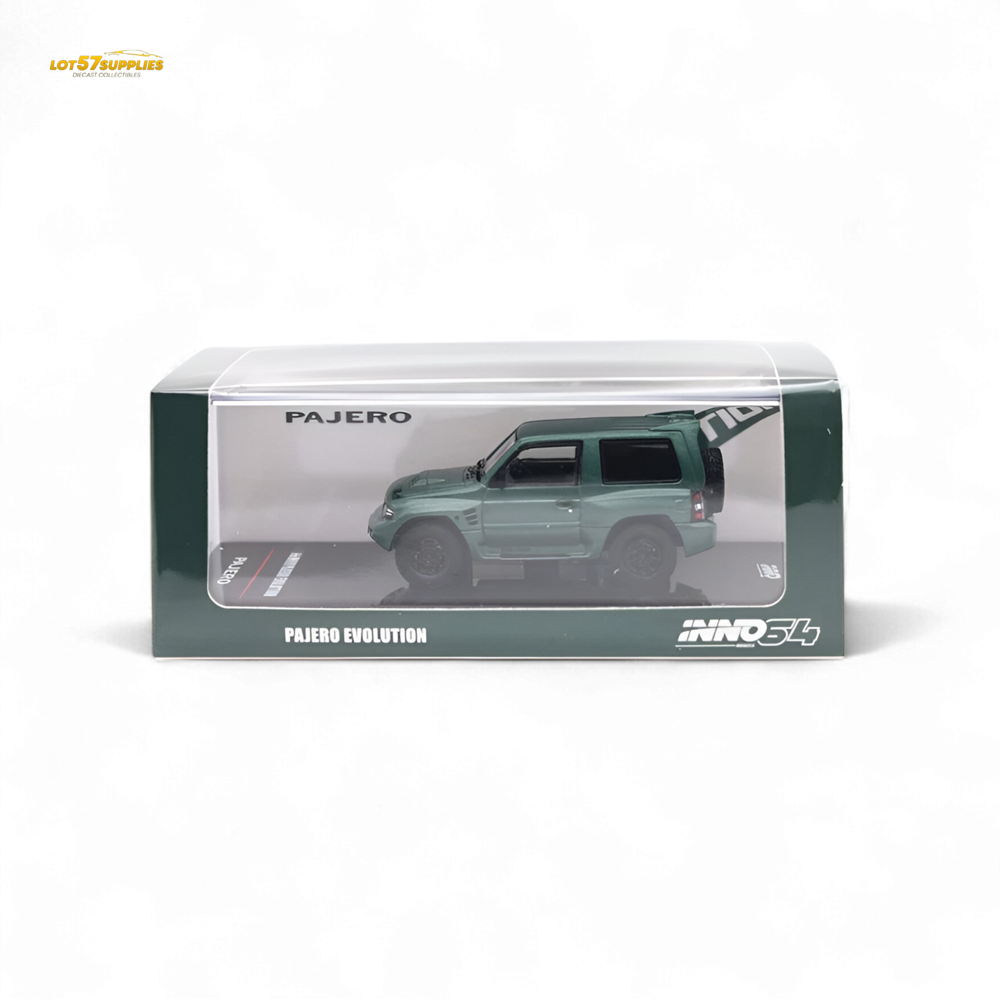 Inno64 MITSUBISHI PAJERO EVOLUTION Satin Green 1:64