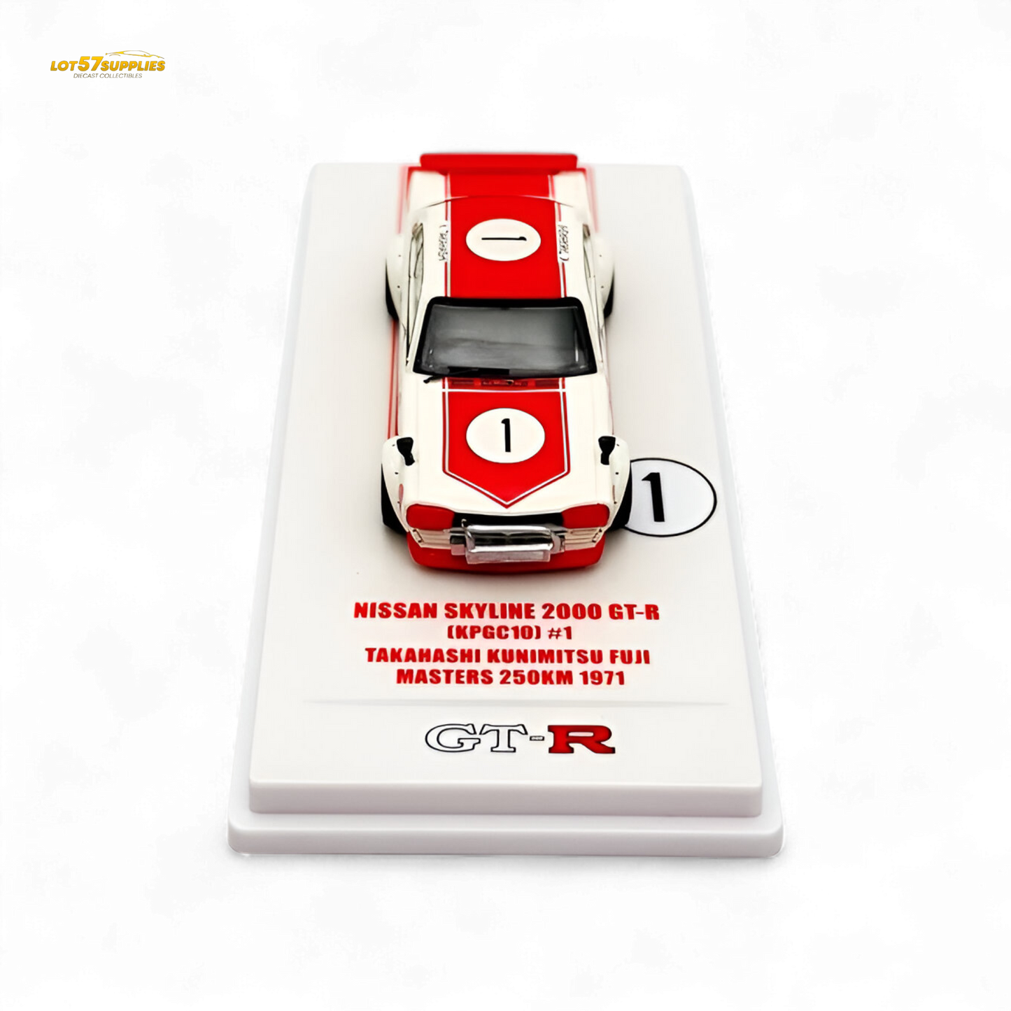 Inno64 NISSAN SKYLINE 2000 GT-R KPGC10 #1 Takahashi Kunimitsu Fuji Masters 250Km 1971 1:64