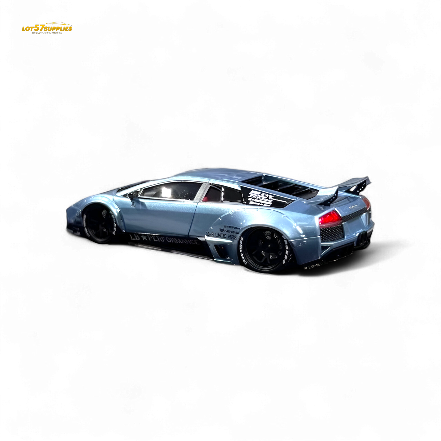 Error404 Lamborghini Murcielago LBWK - Ice Blue Low Tail 1:64