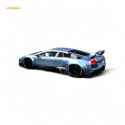 404ERROR Lamborghini Murcielago LBWK Ice Blue Low Spoiler 1:64