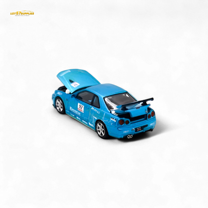 Cool ART Nissan Skyline R34 Blue #92 1:64
