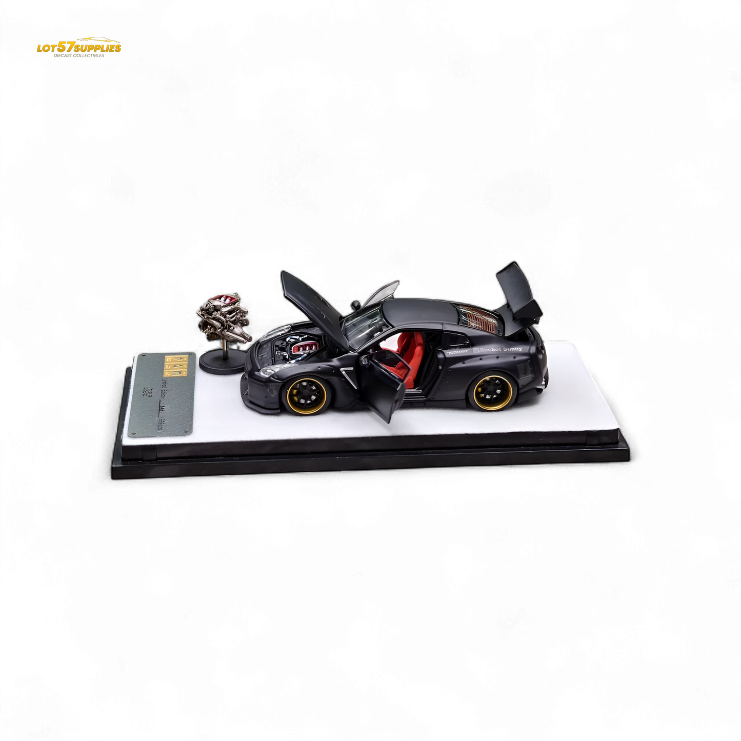 PGM Rocket Bunny R35 - Matte Black Ordinary version 1:64