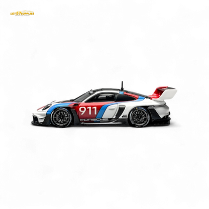 HKM Model Porsche 911 (992) GT3 R Rennsport White #911 1:64
