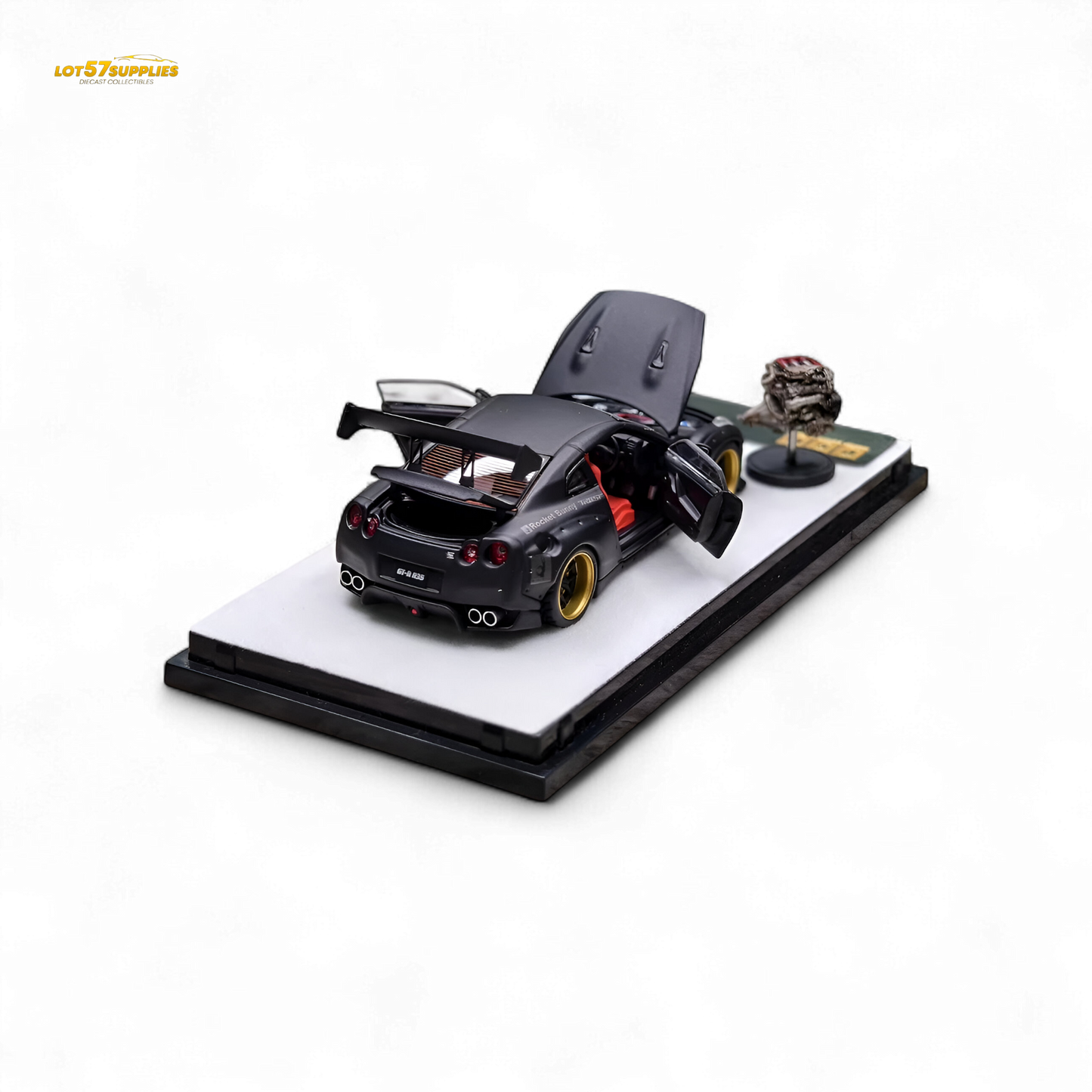 PGM Rocket Bunny R35 - Matte Black Ordinary version 1:64