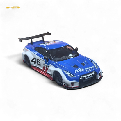 MC LB GTR R35 GT - BRE White Blue Top Livery 1:64
