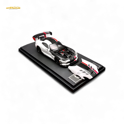 Hone Model Dodge Viper ACR White 1:64