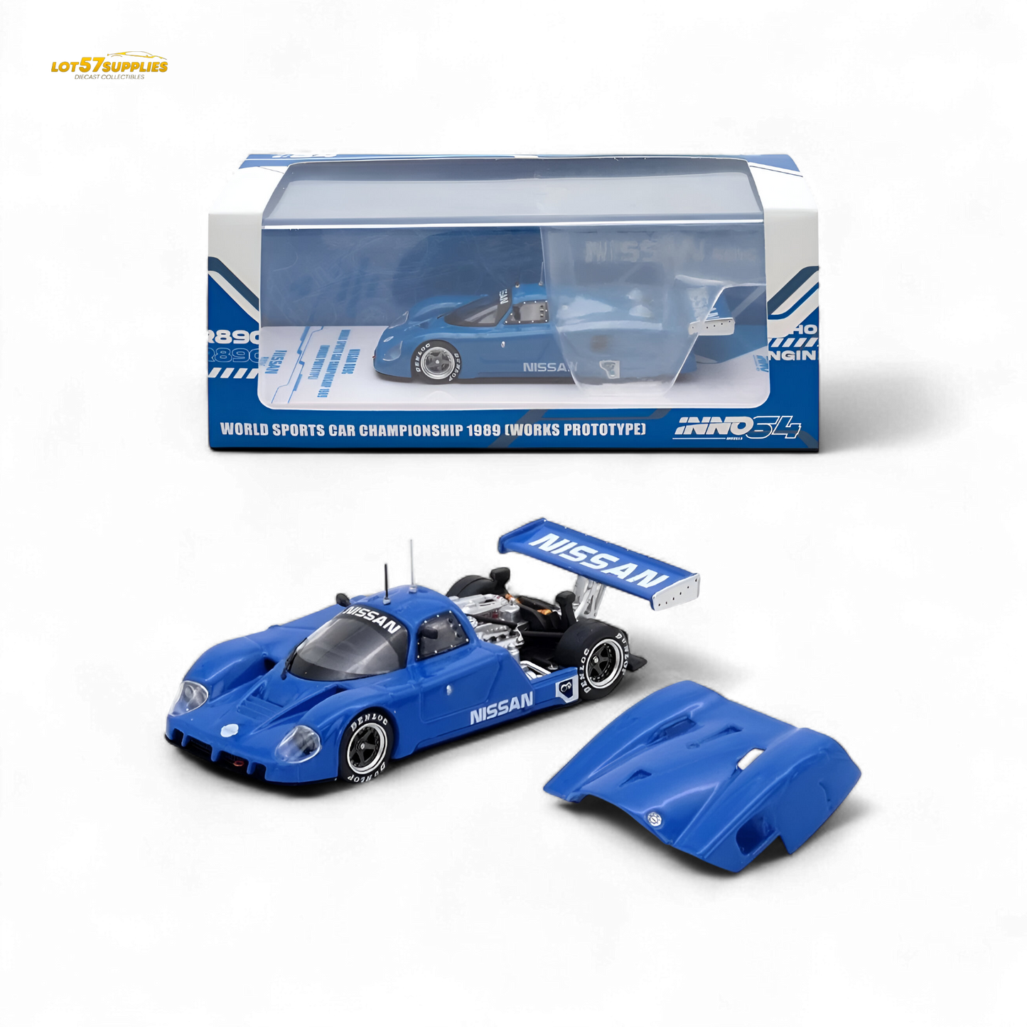 INNO64 Nissan R89C Blue Championship 1989 1:64