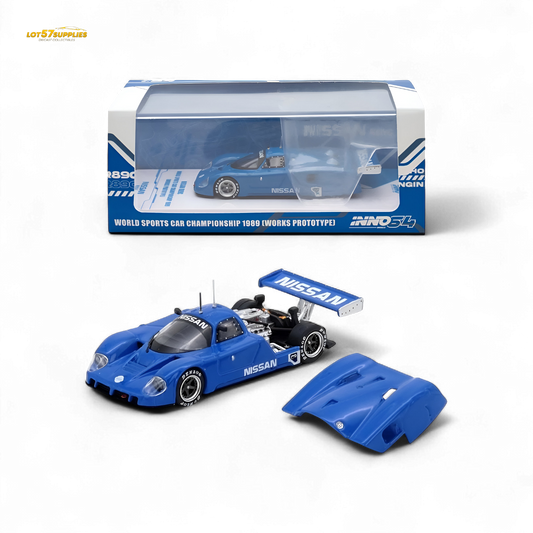 Inno64 Nissan R89C World Sports Car Blue Championship 1989 Works Prototype 1:64