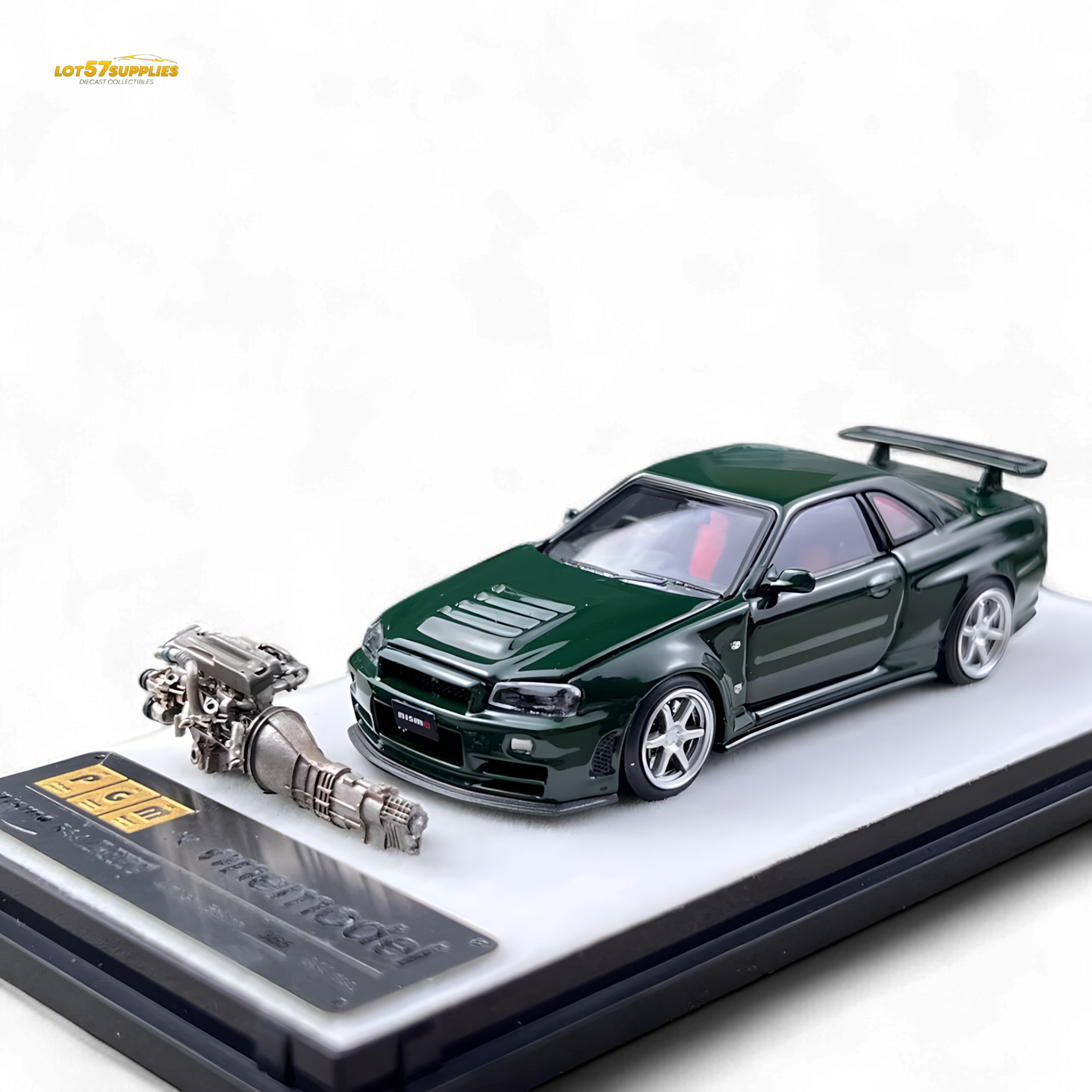 PGM Nissan GTR R34 Z-TUNE - British Green 1:64 Ordinary