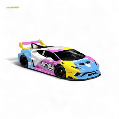 Flame Huracan LP610-4 LWBK WideBody Resin - HELLO K I T T Y LBWK 1:64