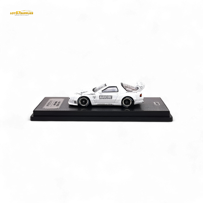 Inno64 MAZDA RX7 (FC3S) "PANDEM AERO" Hardcore Widebody Kit White 1:64