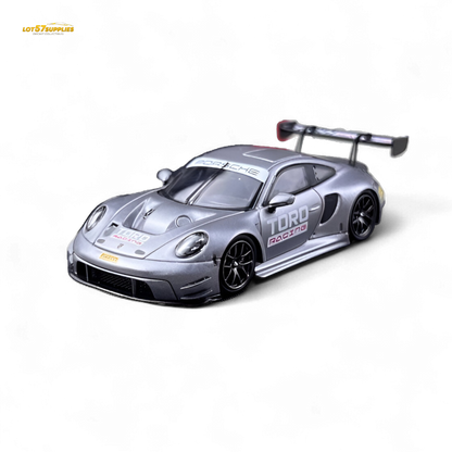 STAR RACE Porsche 911 GT3 Matte Silver Racing 1:64