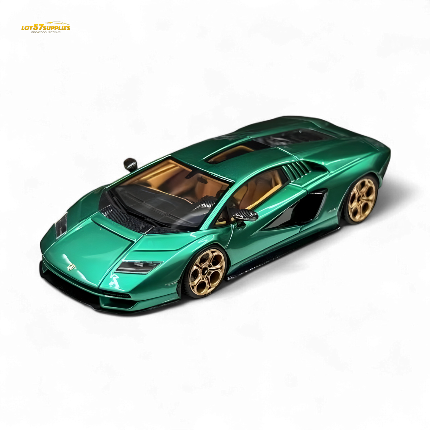 Fuelme Model NEO COUNTACH LPI 800-4 VERDE ARBETE 1:64 Resin