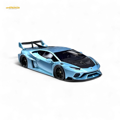 Flame Huracan LP610-4 LWBK WideBody Resin - ICE BLUE LBWK 1:64