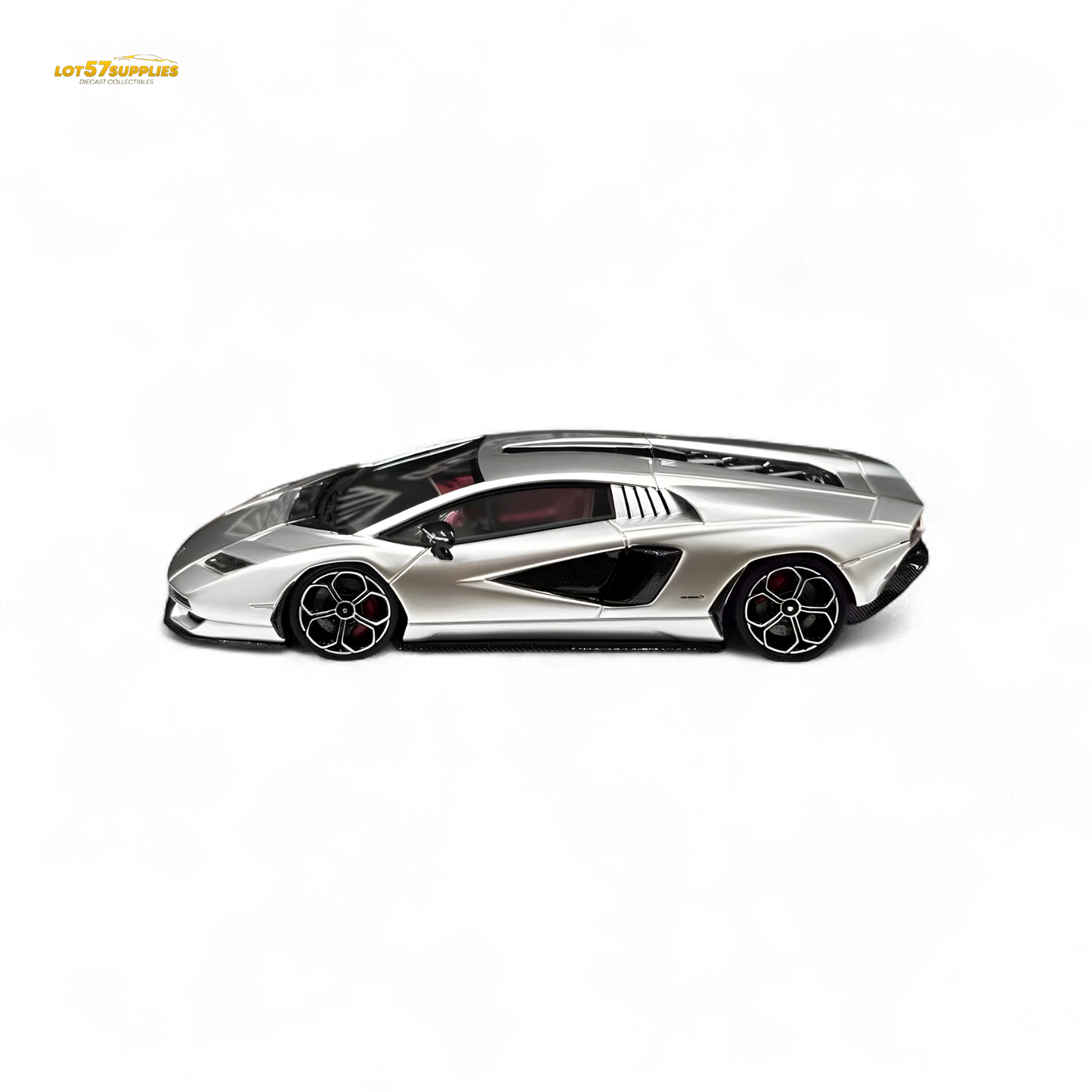 Fuelme Model NEO COUNTACH LPI 800-4 ARGENTO LUNA 1:64 Resin