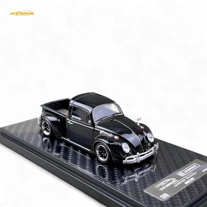 YM Model X Robert Design Volkswagen Beetle Pickup Truck FUSCUP in Black 1:64 Limited to 499 Pcs