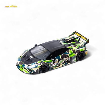 Flame Huracan LP610-4 LWBK WideBody Resin - CAMOUFLAGE 1:64