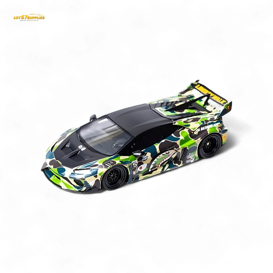 Flame Huracan LP610-4 LWBK WideBody Resin - CAMOUFLAGE 1:64