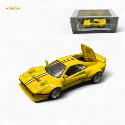 Hone Model 64 288GTO Wide-Body - Latte Art Yellow 1/64