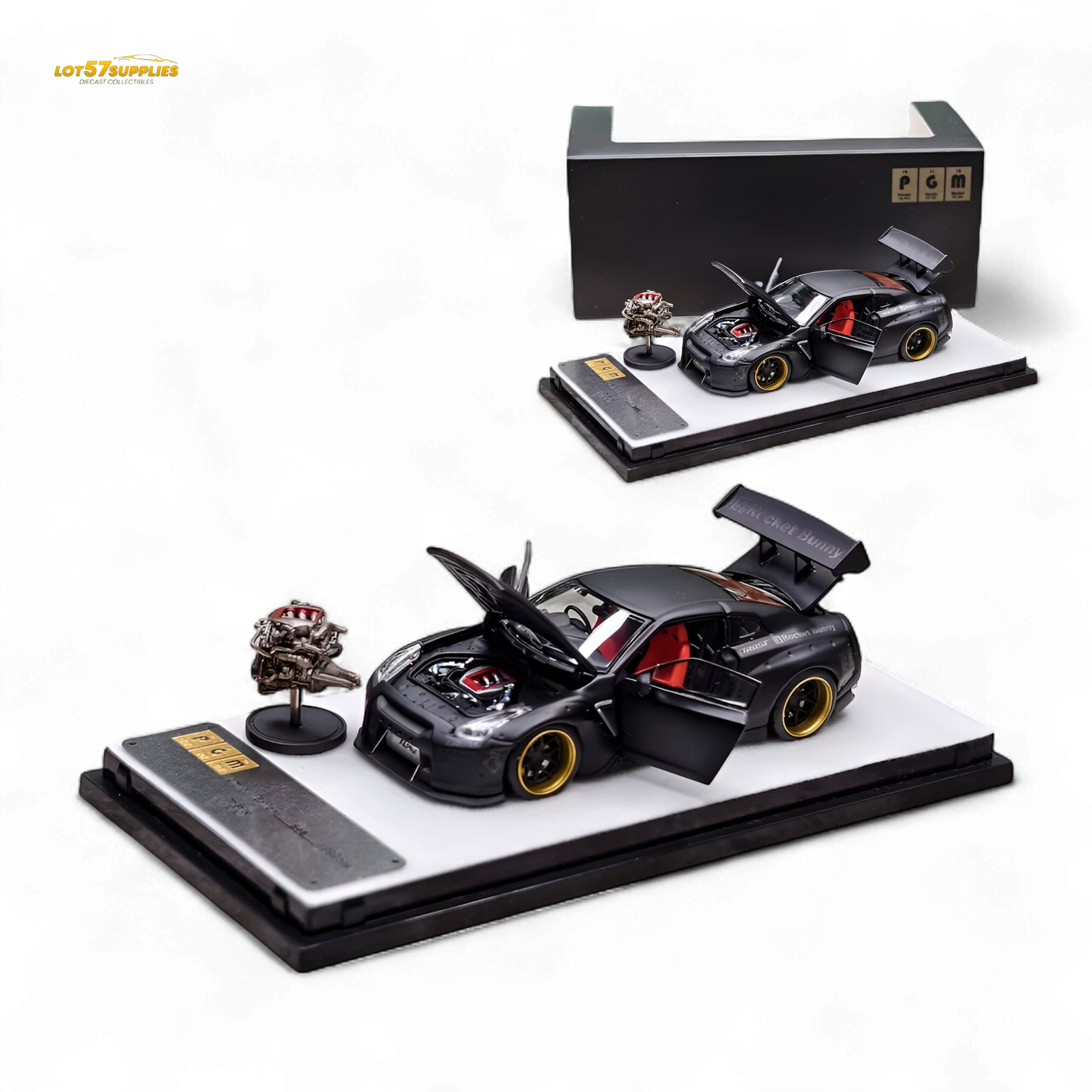 PGM Rocket Bunny R35 - Matte Black Ordinary version 1:64