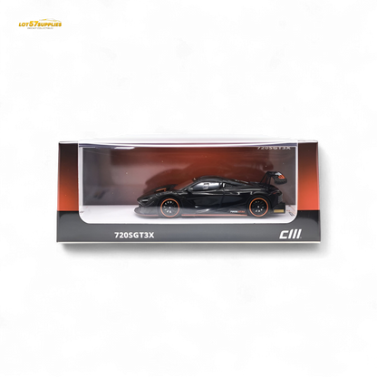 CM Model McLaren 720S GT3X Black 1:64