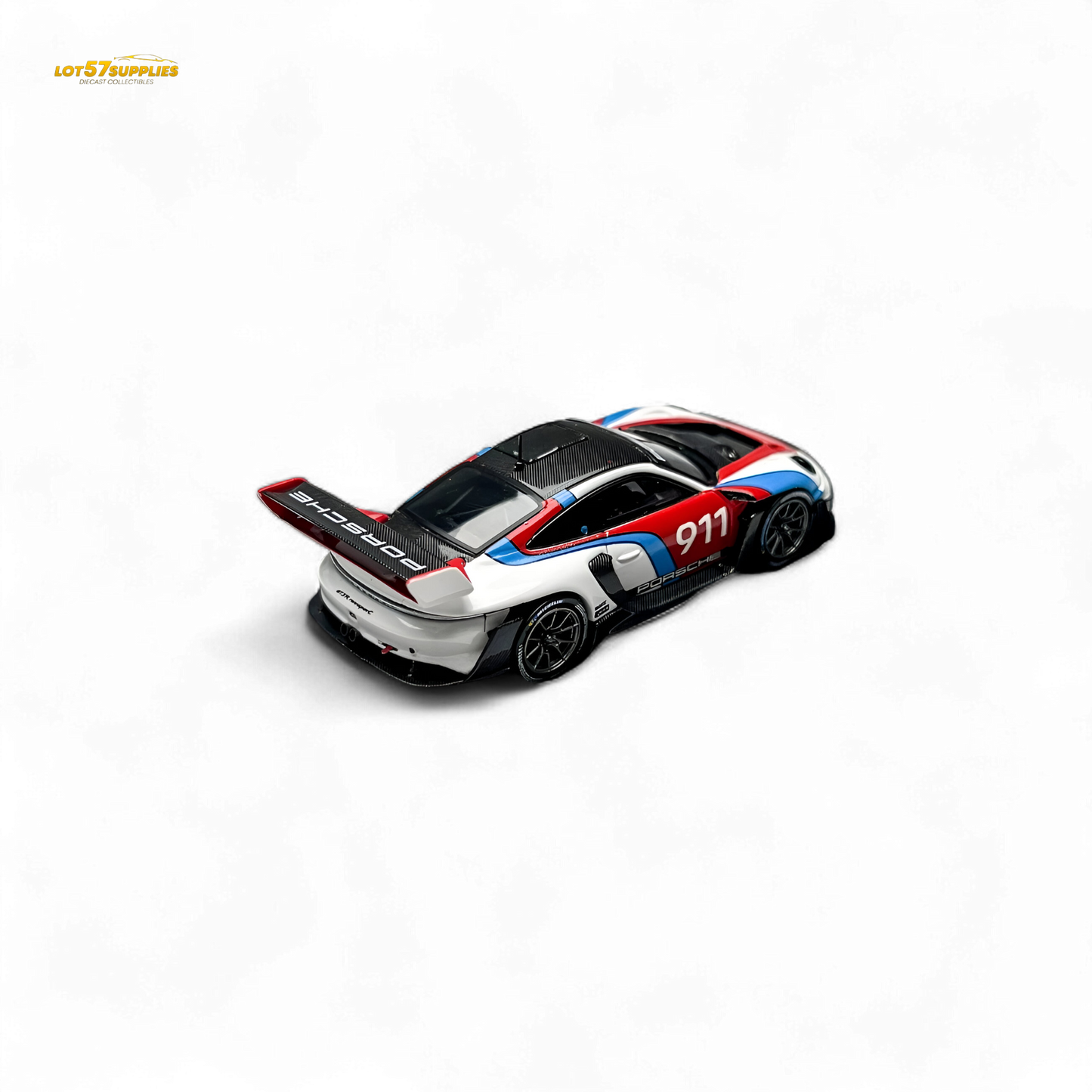 HKM Model Porsche 911 (992) GT3 R Rennsport White #911 1:64