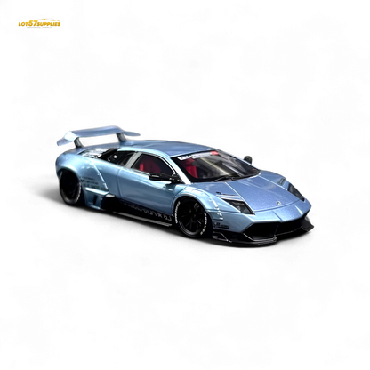 404ERROR Lamborghini Murcielago LBWK Ice Blue Low Spoiler 1:64