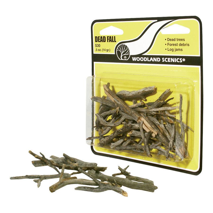 Woodland Scenics S30 N/HO Dead Fall .5 oz Train Scenery