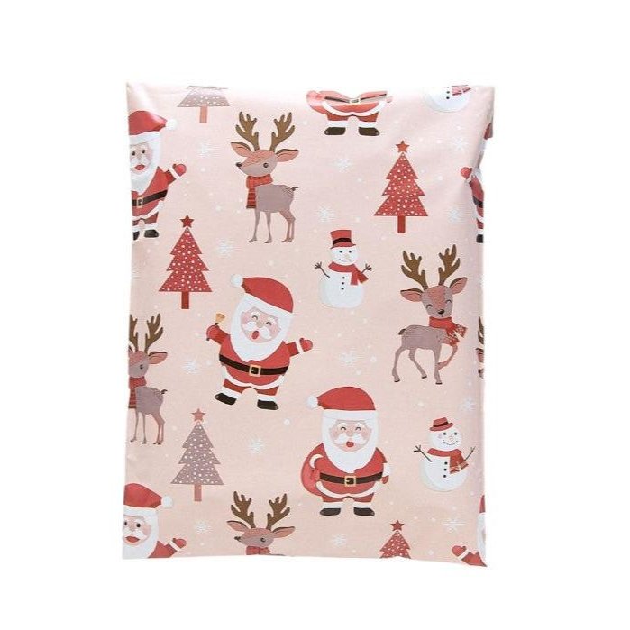Santa Christmas Poly Mailers Size 14x17 Shipping Bags