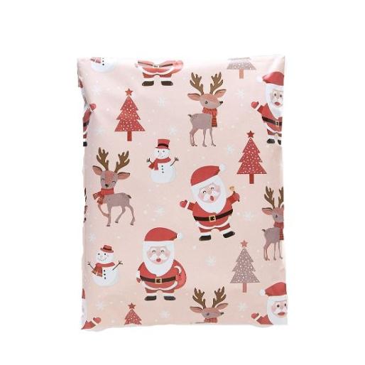 Santa Christmas Poly Mailers Size 14x17 Shipping Bags