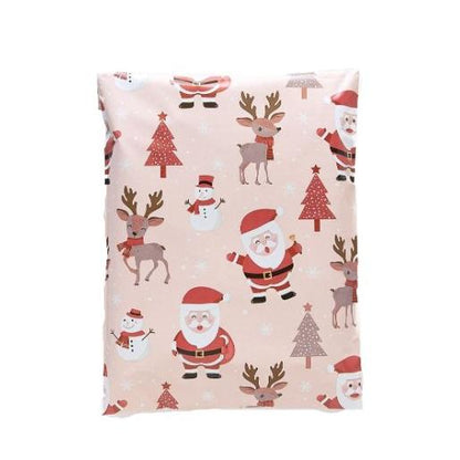 Santa Christmas Poly Mailers Size 14x17 Shipping Bags
