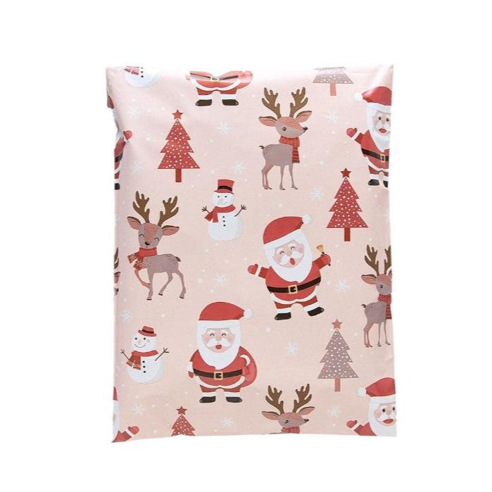 Santa Christmas Poly Mailers Size 14x17 Shipping Bags