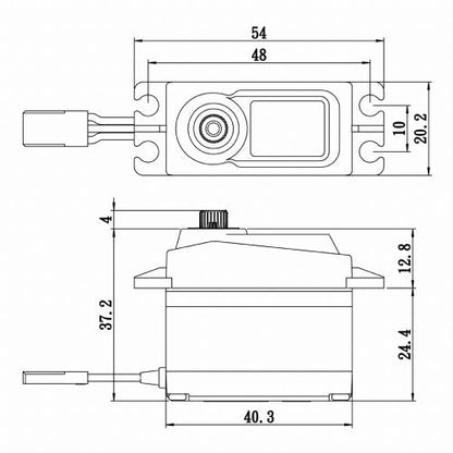 Savox Standard Size Coreless Digital Servo Soft Start 6V