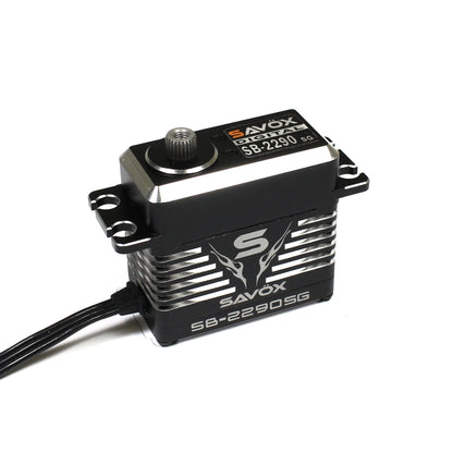 Savox SB-2290SG Black Edition Monster Torque Brushless Steel Gear Servo HV 8.4v