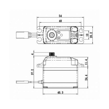 Savox 1/8 Scale High Torque Digital Large Scale Servo 7.4V