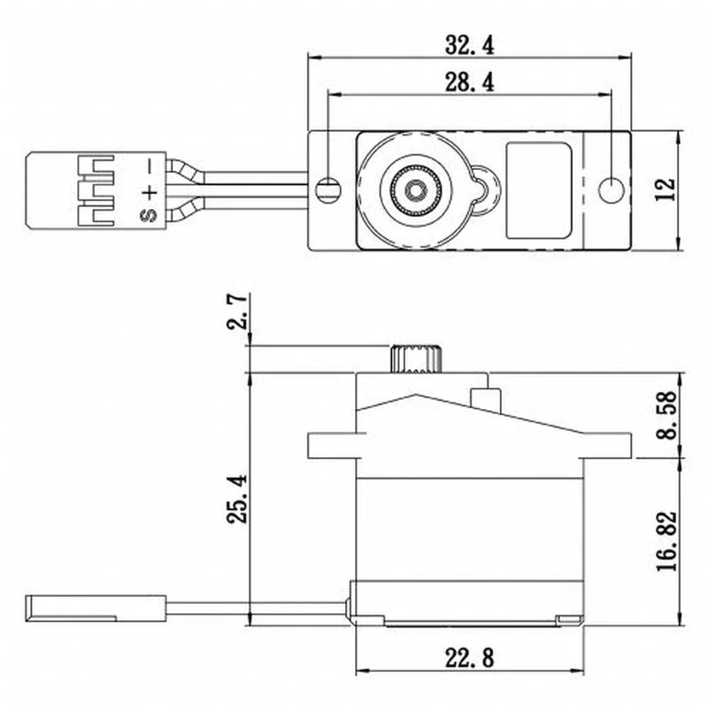 Savox Plus Standard Digital Servo 0.15sec / 83.3oz @ 6V SC0253MGP