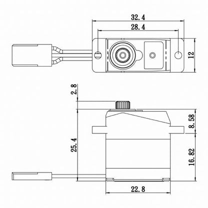Savox SAVSH0263MGP Micro Digital Servo w/ Soft Start 0.10/30 @