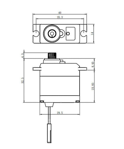 Savox Waterproof Micro Digital Servo with Soft Start