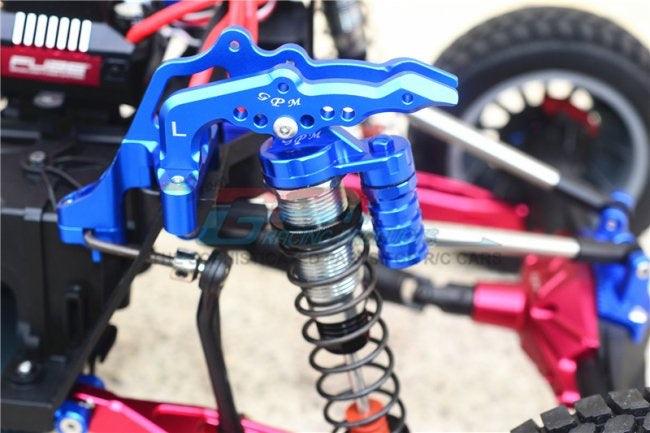 GPM ALUMINUM DAMPER CAP PIGGYBACK RESERVOIRS LOSI 1/6 SUPER BAJA REY GUN SILVER