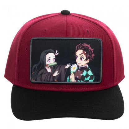 Demon Slayer Tanjiro & Nezuko Sublimated Patch Snapback Hat