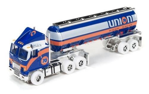 Autoworld iWheels Racing Rigs R8 GMC Semi Fuel Tanker Union 76 Truck SC286 Aw