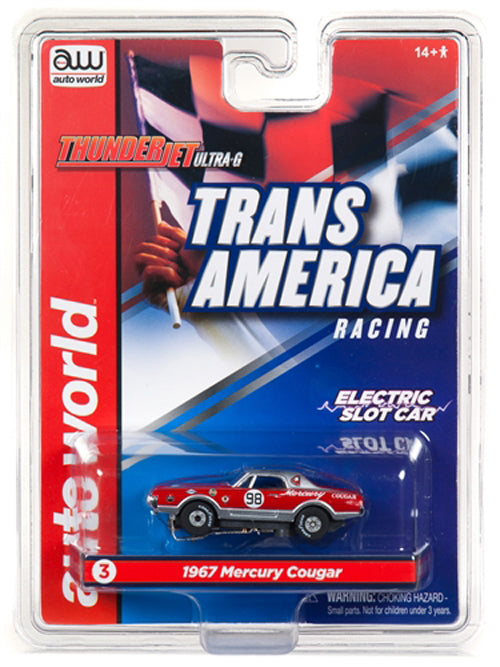 Auto World Mercury Cougar Dan Gurney Thunderjet AFX Ho Slot Car SC338