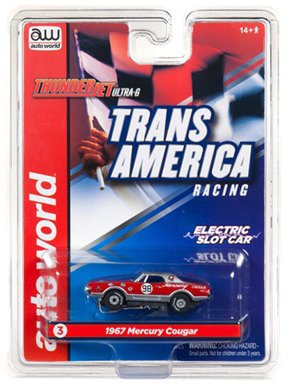 Auto World Mercury Cougar Dan Gurney Thunderjet AFX Ho Slot Car SC338
