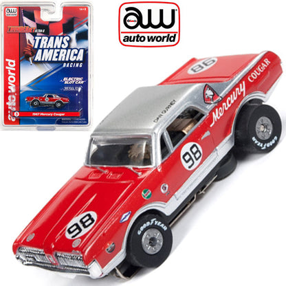 Auto World Mercury Cougar Dan Gurney Thunderjet AFX Ho Slot Car SC338