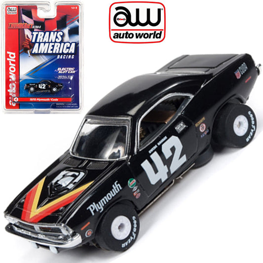 Auto World Plymouth Cuda Dan Gurney Thunderjet AFX Ho Slot Car SC338